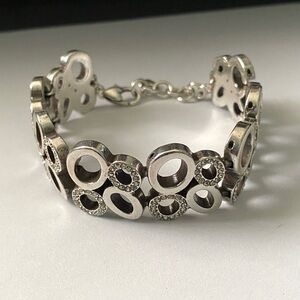 Brighton Calliope Silver Plated Bracelet with Crystal Accents